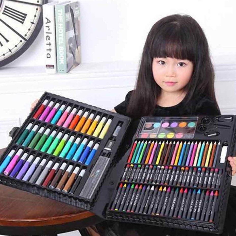 

➷Serba Murah✸↕ HMHHW (VCM) Crayon Set Mewarnai Melukis Pensil Menggambar 150 Pcs / Alat Tulis Anak D57 Baru