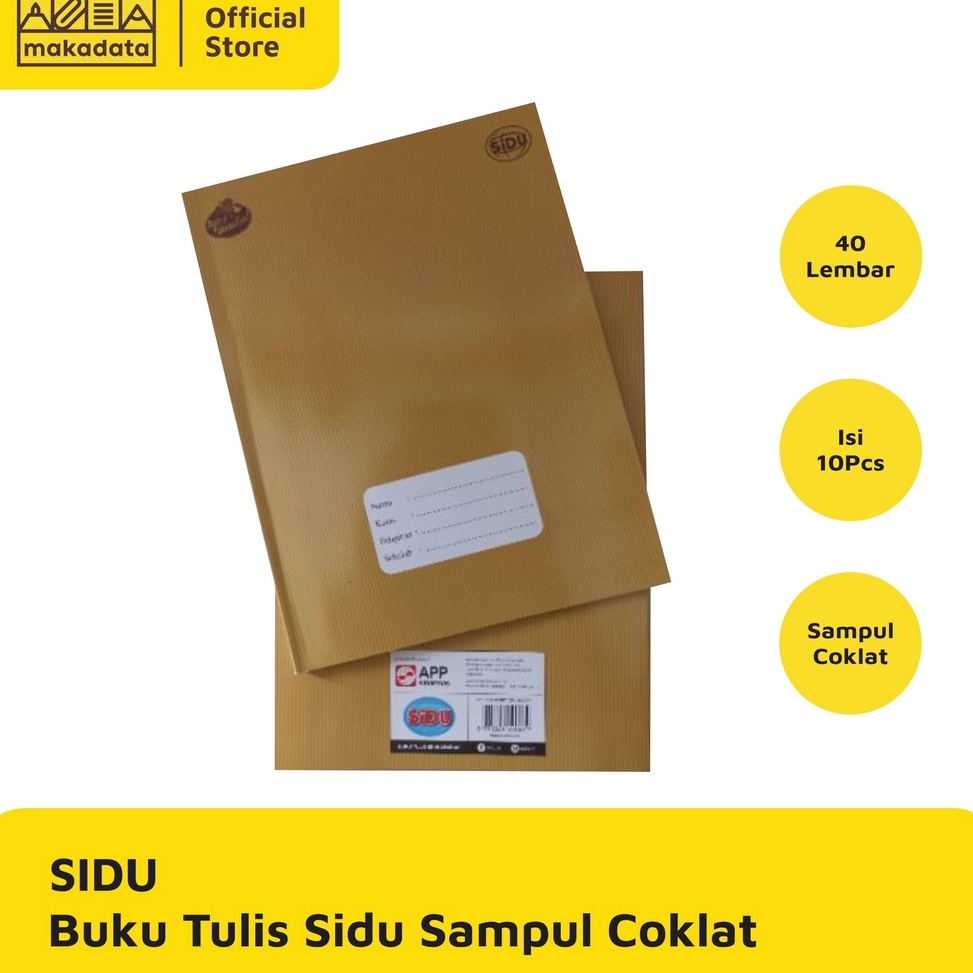 

❇ BUKU TULIS SIDU 40 LEMBAR SAMPUL COKLAT 10 PCS / PACK MURAH ←Terlaku.