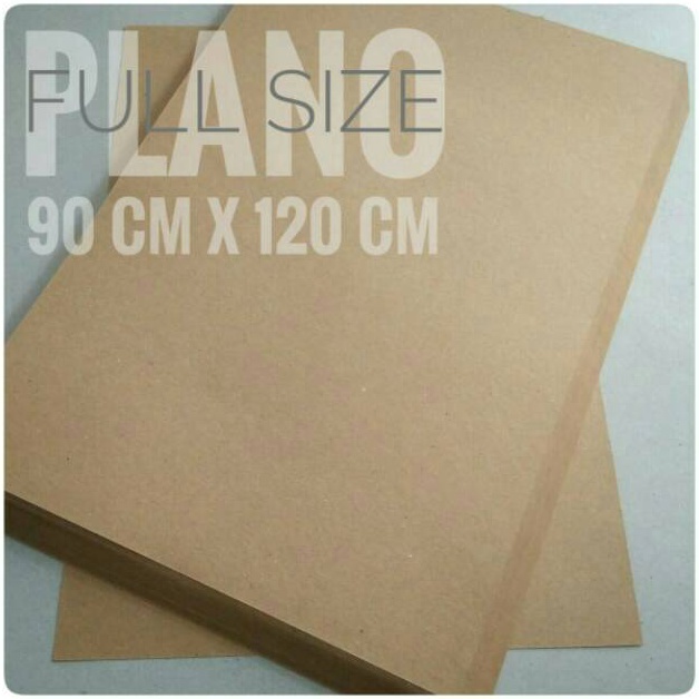 

COD ( 5 Lembar ) Kraft Liner 150 Gsm / Kertas Samson Uk Plano 90 cm X 120 cm Super Promo