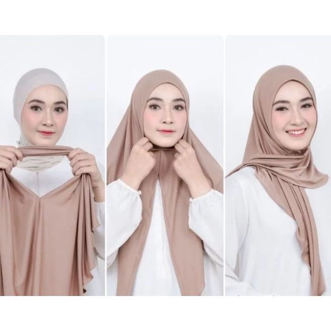 ✹Sale⁎➽ MTJC0 JILBAB SEGITIGA INSTAN JERSEY | HIJAB INSTAN JERSEY  |  KERURDUNG SEGITIGA INSTAN JERS