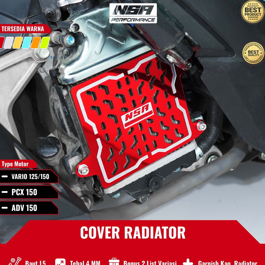 Promo NSA COVER RADIATOR VARIO 125 - 150 PCX 150 ADV 150 NSA TUTUP RADIATOR VARIO 125-150 PELINDUNG 