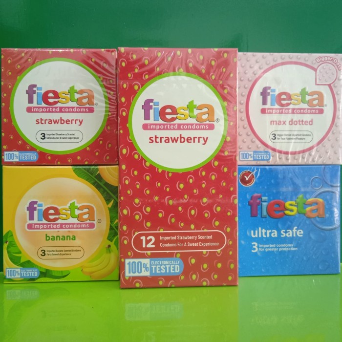 Alat Kontrasepsi (Kondom) Fiesta - banana