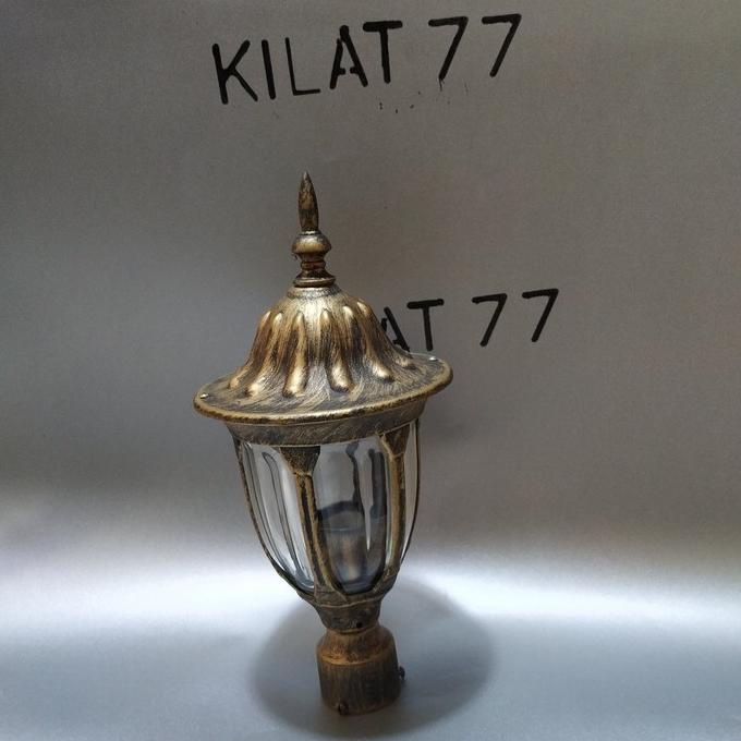 Kualitas terbaik] Lampu Taman Antik Outdoor Pipa Tiang 5007 / 1007 - Antik Brush