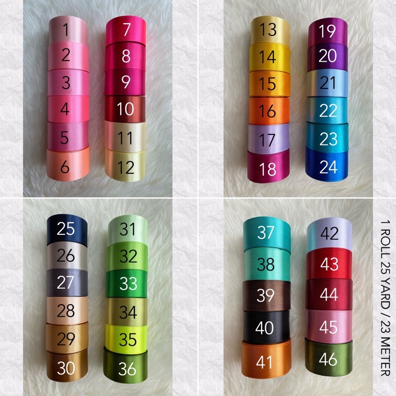 

DB49 Pita Satin 2 INCH / 5 CM 25 YARD (BRAND SAKURA) Best Seller