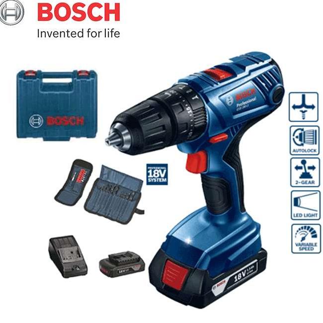 Terbaik Bosch Gsb 180 Li 18V Cordless Impact Drill / Bor Tembok Baterai Sale