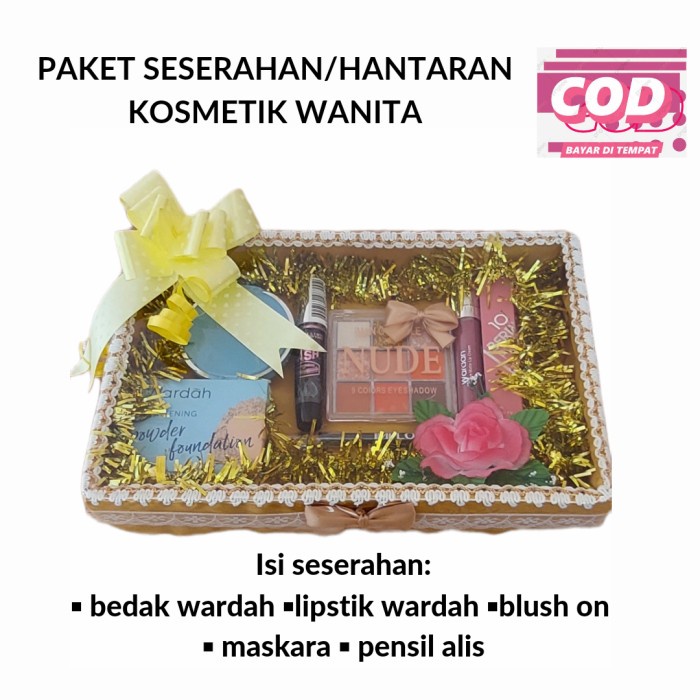 Seserahan Hantaran Nikah Kosmetik Make Up Wanita Murah
