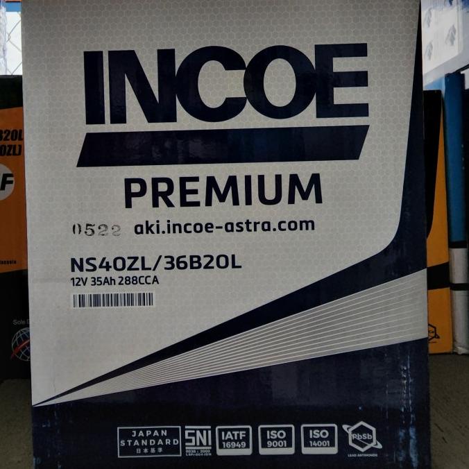Produk Unggulan] aki mobil incoe ns40zl basah ayla agya brio sigra xpander datsun go