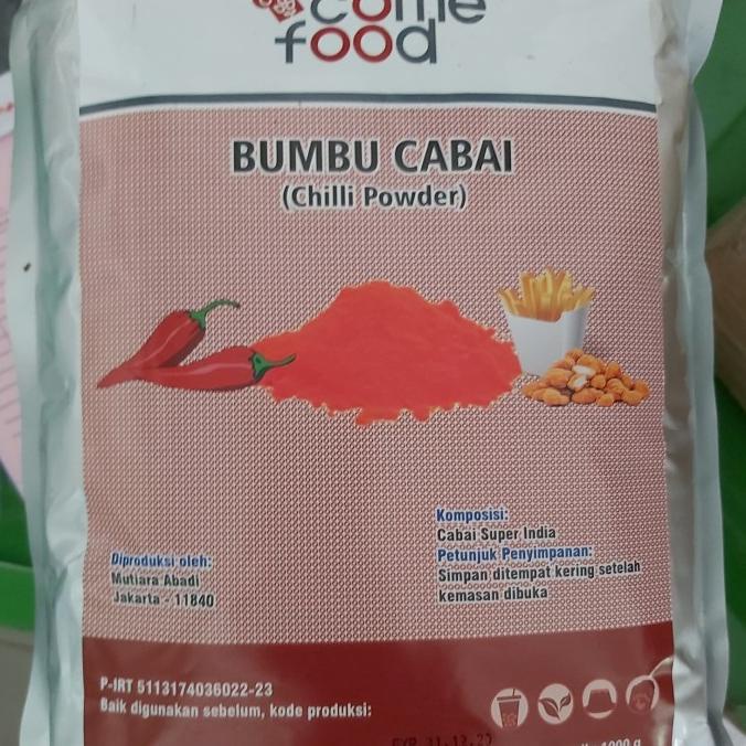 

populer] COME FOOD bumbu tabur CHILI bumbu CHILI CABE CABAI / CHILI powder 1kg