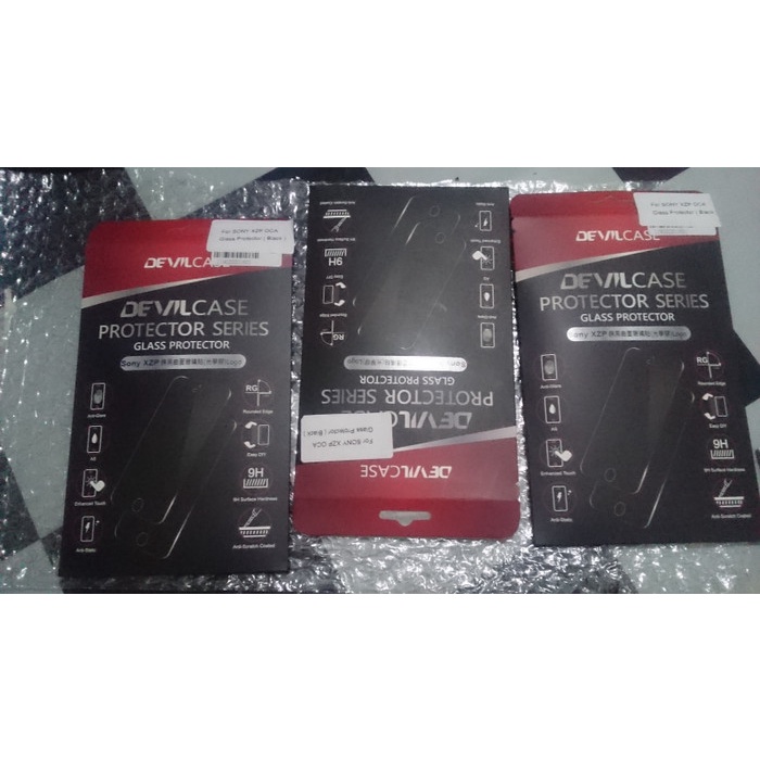 Unik Devilcase glass XZ premium - Merah Limited