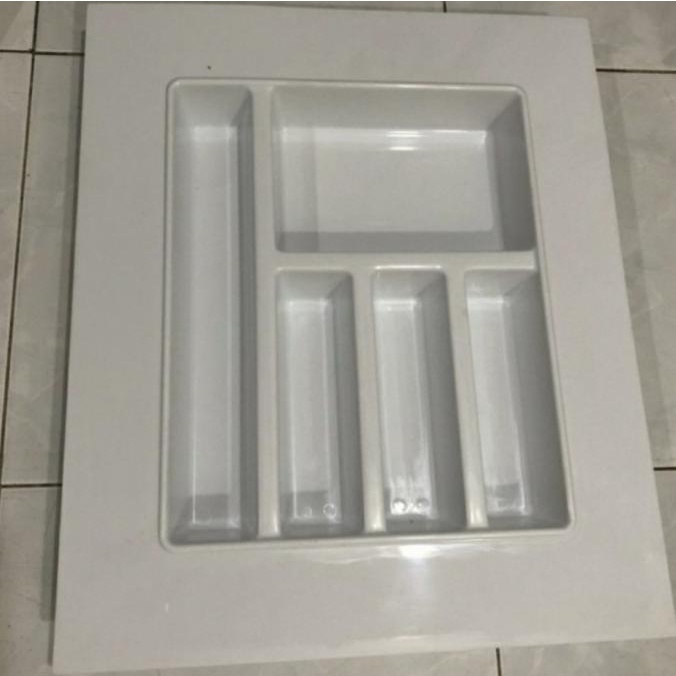 tempat sendok laci putih / sekat laci / sendok garpu kitchen set
