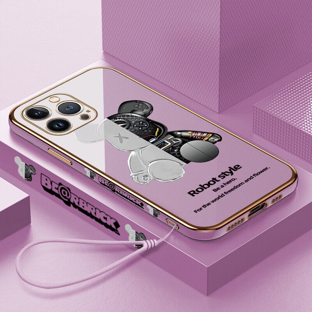 [Pengiriman lokal] Infinix Note 8 10 10Pro 11 11NFC 12g88 Smart 4 4c 6Plus Pola Robot beruang  Casin