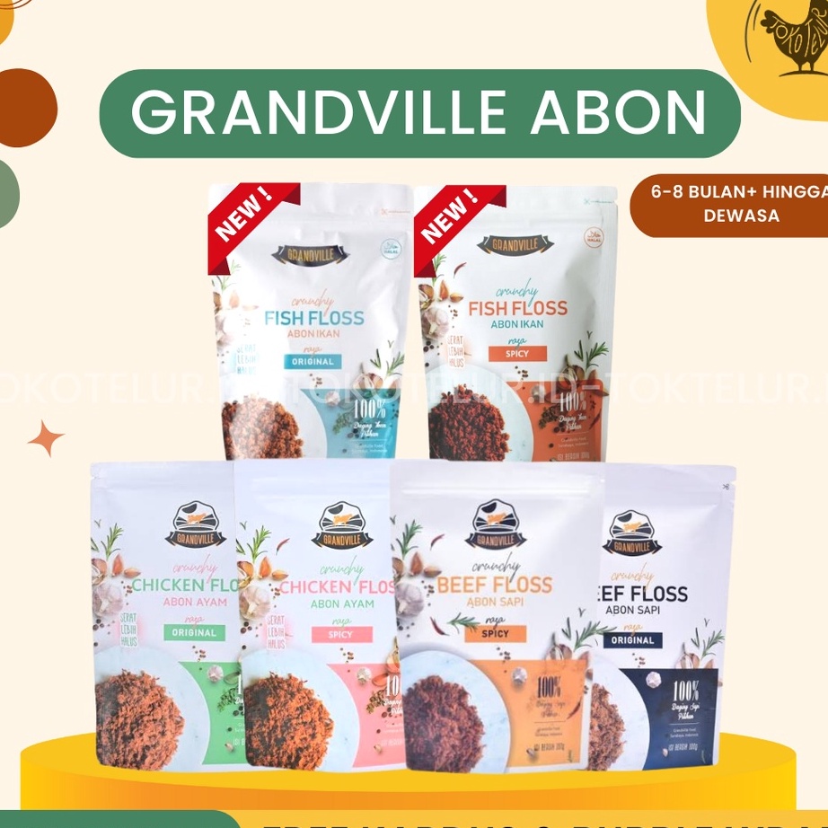 

Murah Banget➺ DYJKH Grandville - Abon Sapi Ayam dan Ikan ASLI Crunchy | Makanan Instan SNACK untuk Anak Bayi MPASI W61 ✵Ready Stock