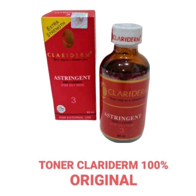 Toner Clariderm Astringent 100% Ori