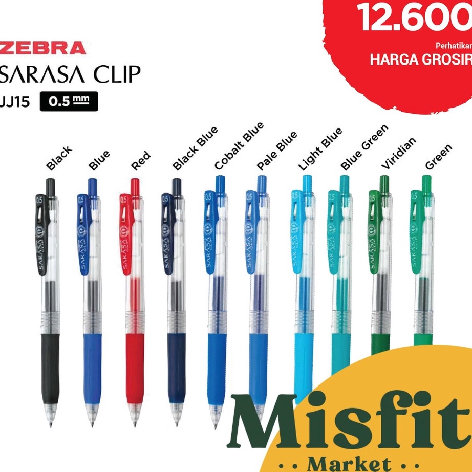 

Pasti Murah➘ PT6RR ZEBRA SARASA CLIP JJ15 Gel Pen 0.5 mm Pulpen Bolpoin P72 ☍Grosir