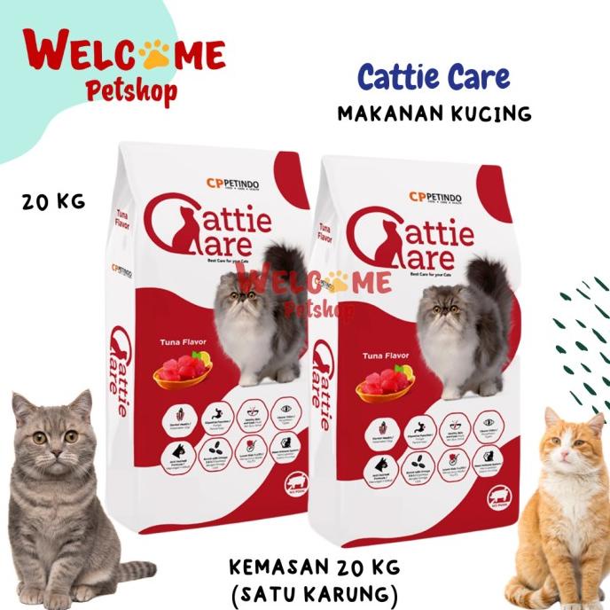 Grab Gojek Cattie Care 20 Kg Karung Tuna Makanan Kucing 1 Sak Cat Food Sekarcintya090