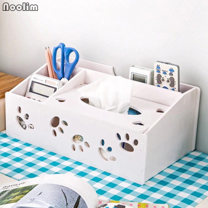 

Bestseller Storage Box Organizer Tempat Pensil Pulpen Remote Tissue Meja