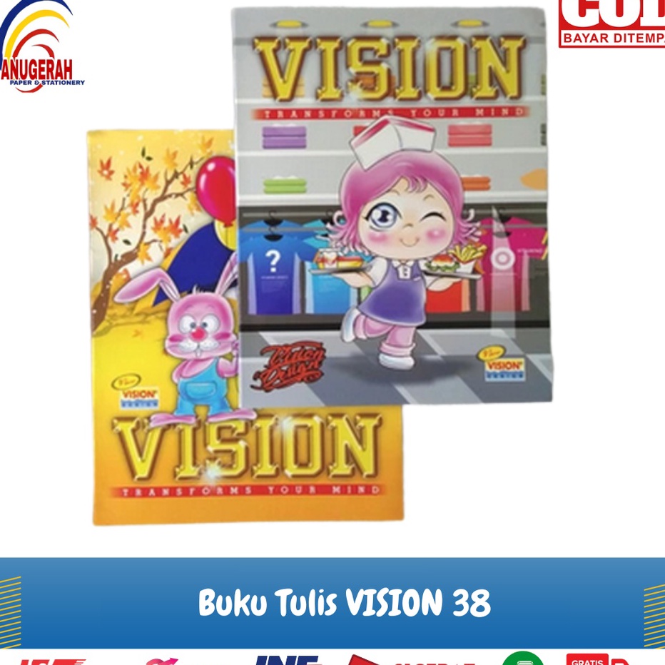 

➤Grosir✤ EH7OH BUKU TULIS VISION 38 (PAK) Z41 ✱Grosir