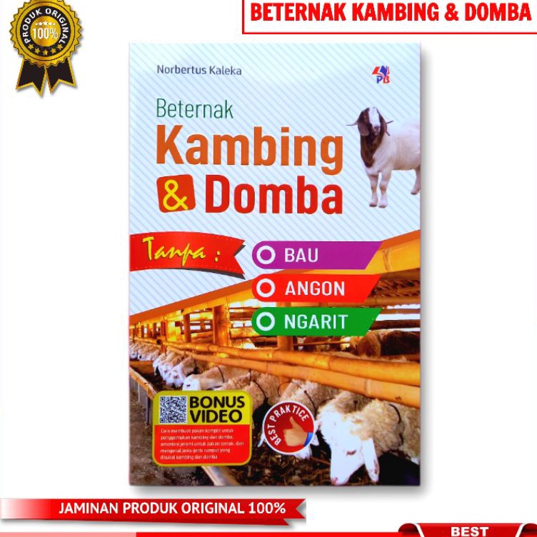 ⁂Terlaku. N6BOE Buku Peternakan Beternak Kambing & DombaTanpa Bau Angon Ngarit Y81 ❇Model Terkini