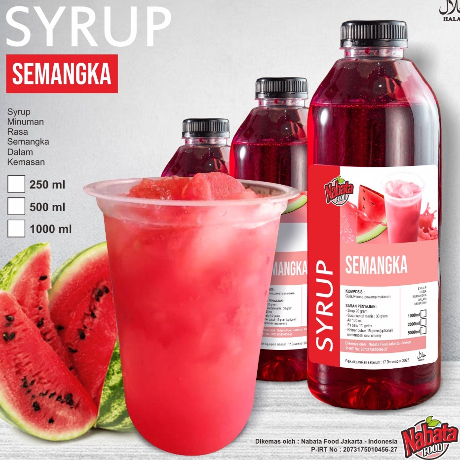 

➺Diskon➳ MSA09 Sirup Semangka India 1 liter N49 ➾Harga Promo