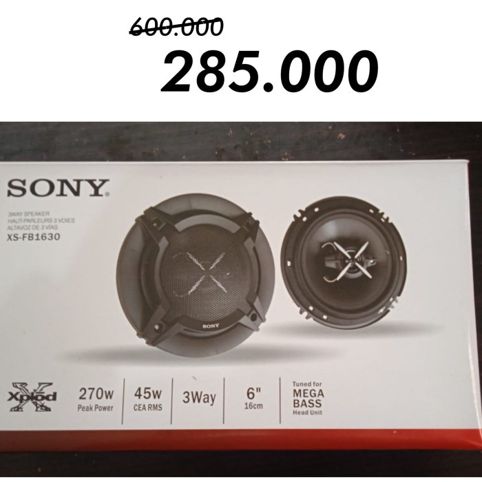 Best Seller Sony Xplod 3-Way Speaker Pintu 6 Inch Set Mega Bass Tm Original