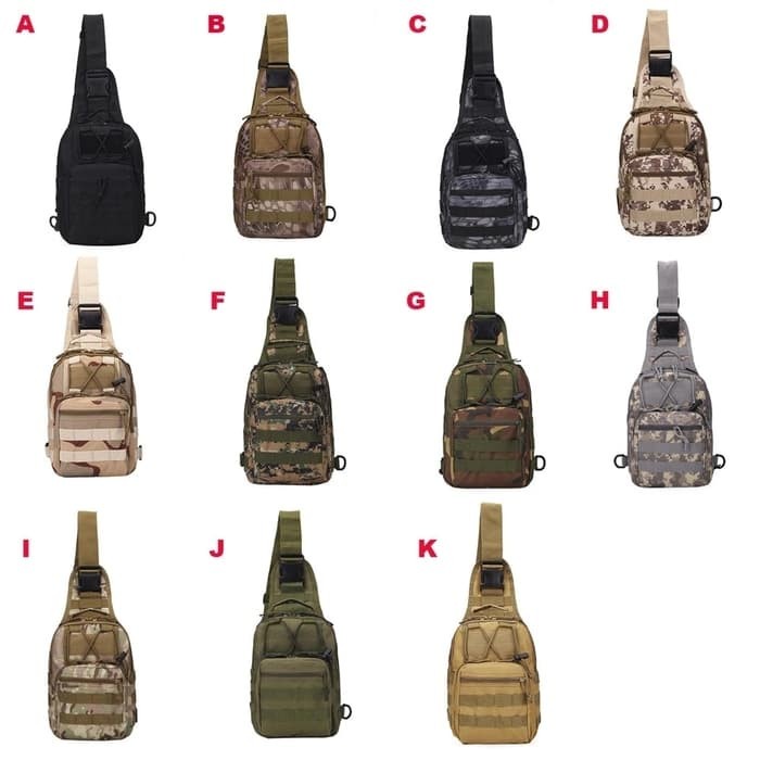 tas selempang pria Tas Selempang Slempang Cowok Pria Army tactical sling waist tote Bag(H2B3) TERLAR