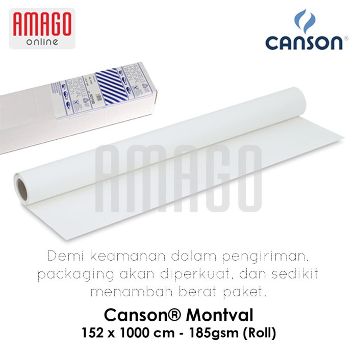 

Terlaris Canson Montval - 152X1000 Cp - 185G (Roll) - 200802100