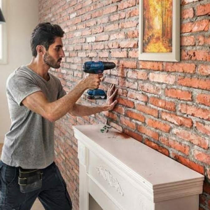 Bosch Bor Tembok Baterai Cordless Gsb 180 Li 18V Free Mata Bor & Obeng