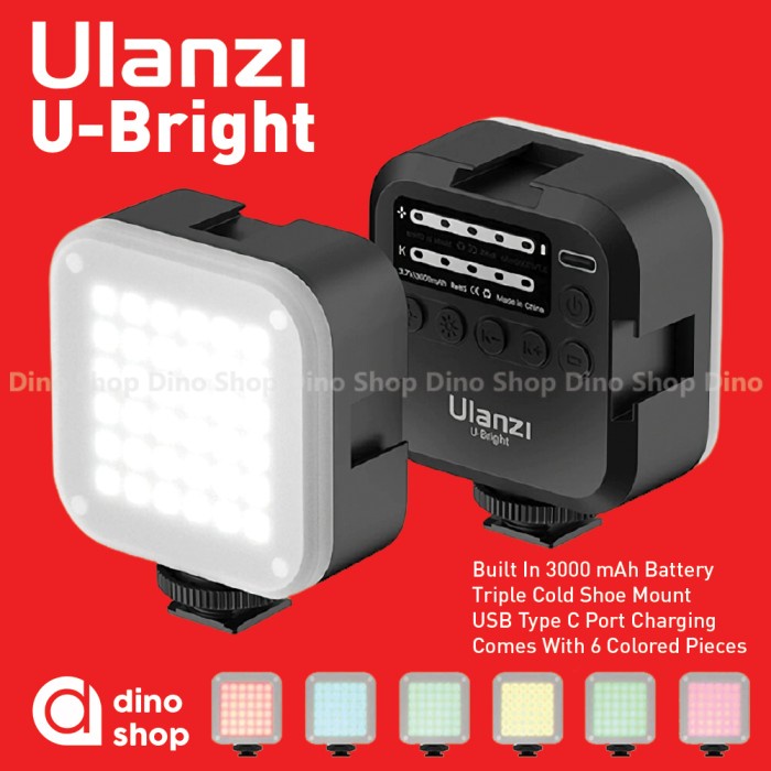 Quality Best Ulanzi U-Bright Bi Color Led Lighting Lampu Video Shooting Vlog Hp