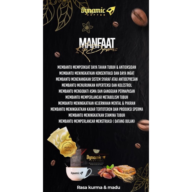 

Kopi Dynamic Isi 30 Sachet Kemasan Baru