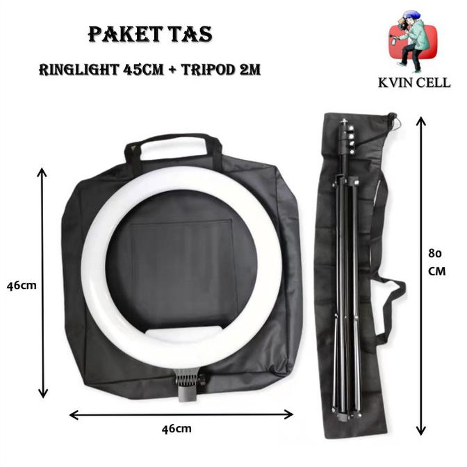 Tas Ring light 45cm / Tas Ring light 45cm dan Tripod / Tas tripod