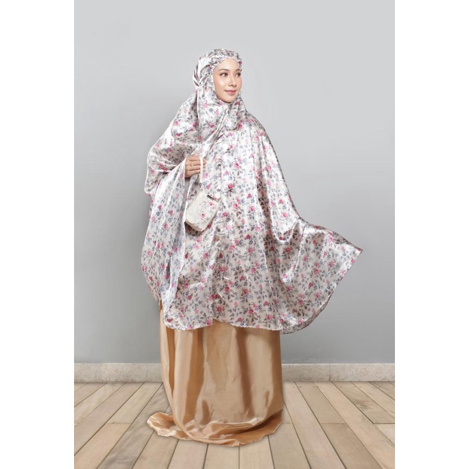 Mukena Travel DS Mukena Traveling Mini Azalea Motif AB All Size