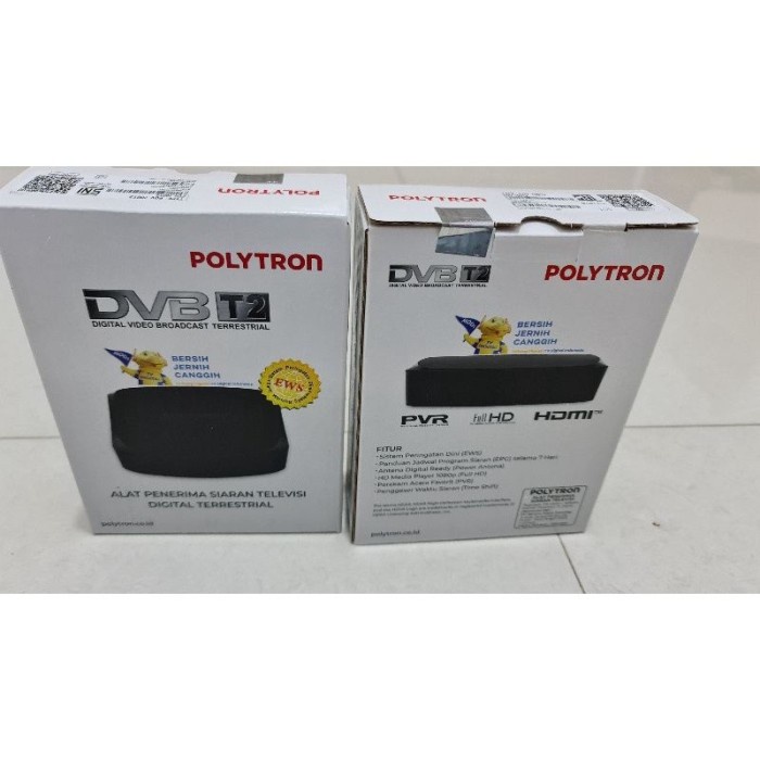 NEW SERIES POLYTRON DIGITAL SET TOP BOX PDV-610T2 / PDV 610 T2 DIGITAL RECEIVER ORIGINAL TERBARU