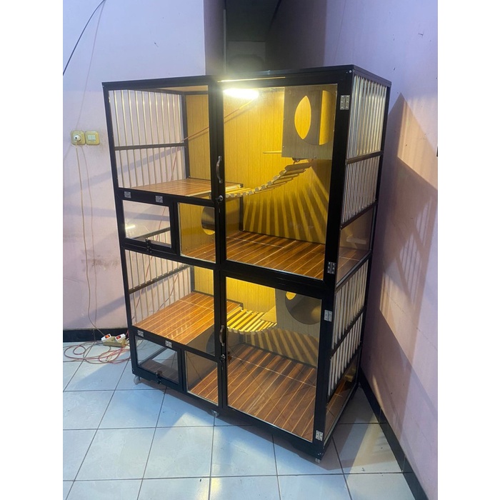 Kandang Kucing Alumunium Jumbo Mainan