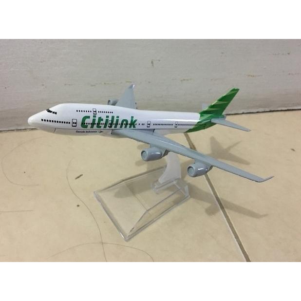 Miniatur Diecast Pesawat Terbang CITILINK Bahan Besi