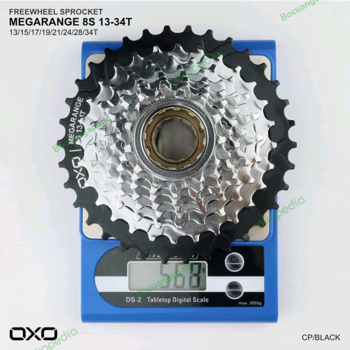 Sprocket Drat ulir Freewheel Megarange OXO 8 speed 13-34T
