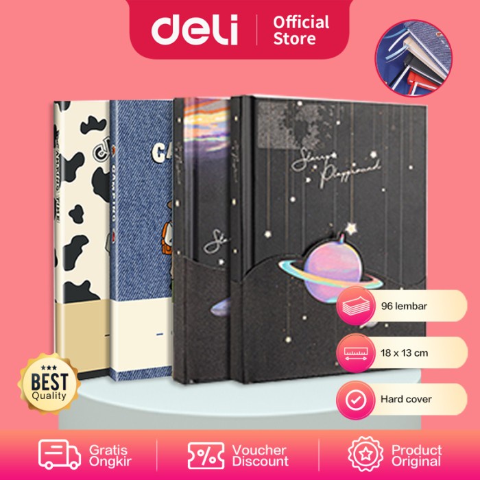 

Terlaris Deli Hard Cover Notebook / Planner Sampul Lucu 96 Halaman Sz055 Sz062