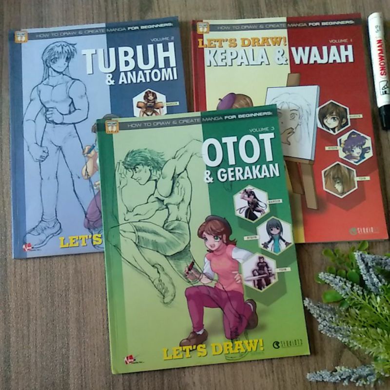 Buku belajar menggambar komik how draw and create manga for beginners preloved