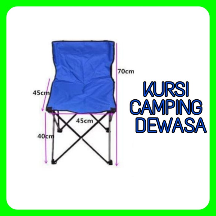 Terlaris Kursi Camping Kemping Mancing Lipat Ukuran Besar Untuk Dewasa
