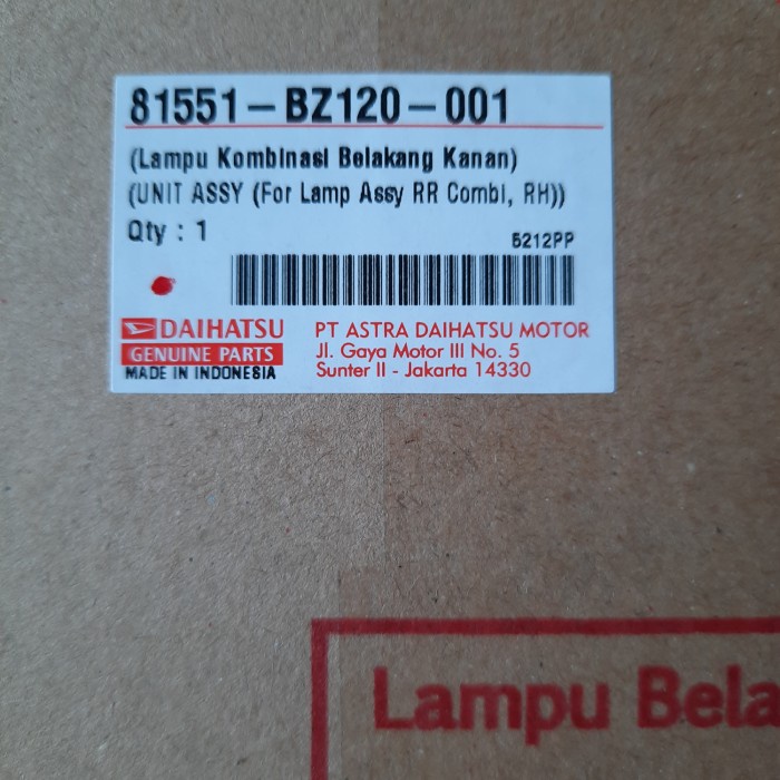 stoplamp / lampu belakang gran max pickup original dhaffastore