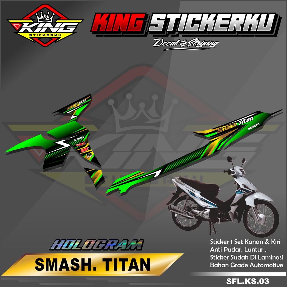 Trending Sticker Striping List Variasi Smash Titan - Stiker Striping Motor Smash Titan Desain Racing