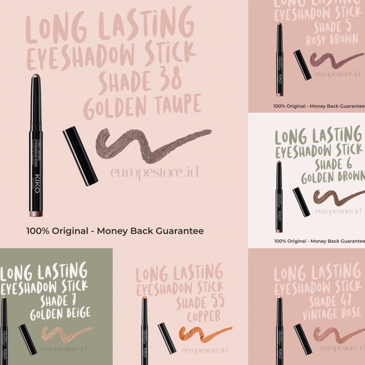 READY STOCK KIKO Longlasting Eyeshadow Stick