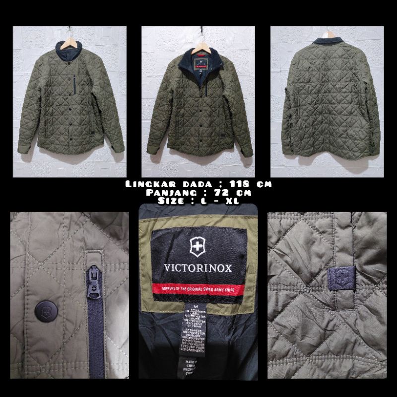 Jaket Parka Vintage Puffer Merk Victorinox Second Original.