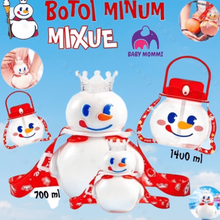 - K97 Botol Minum Mixue Viral TikTok 2023 Murah dan Asli - Tumbler Limited Edition 700ML/1400ML Mixu