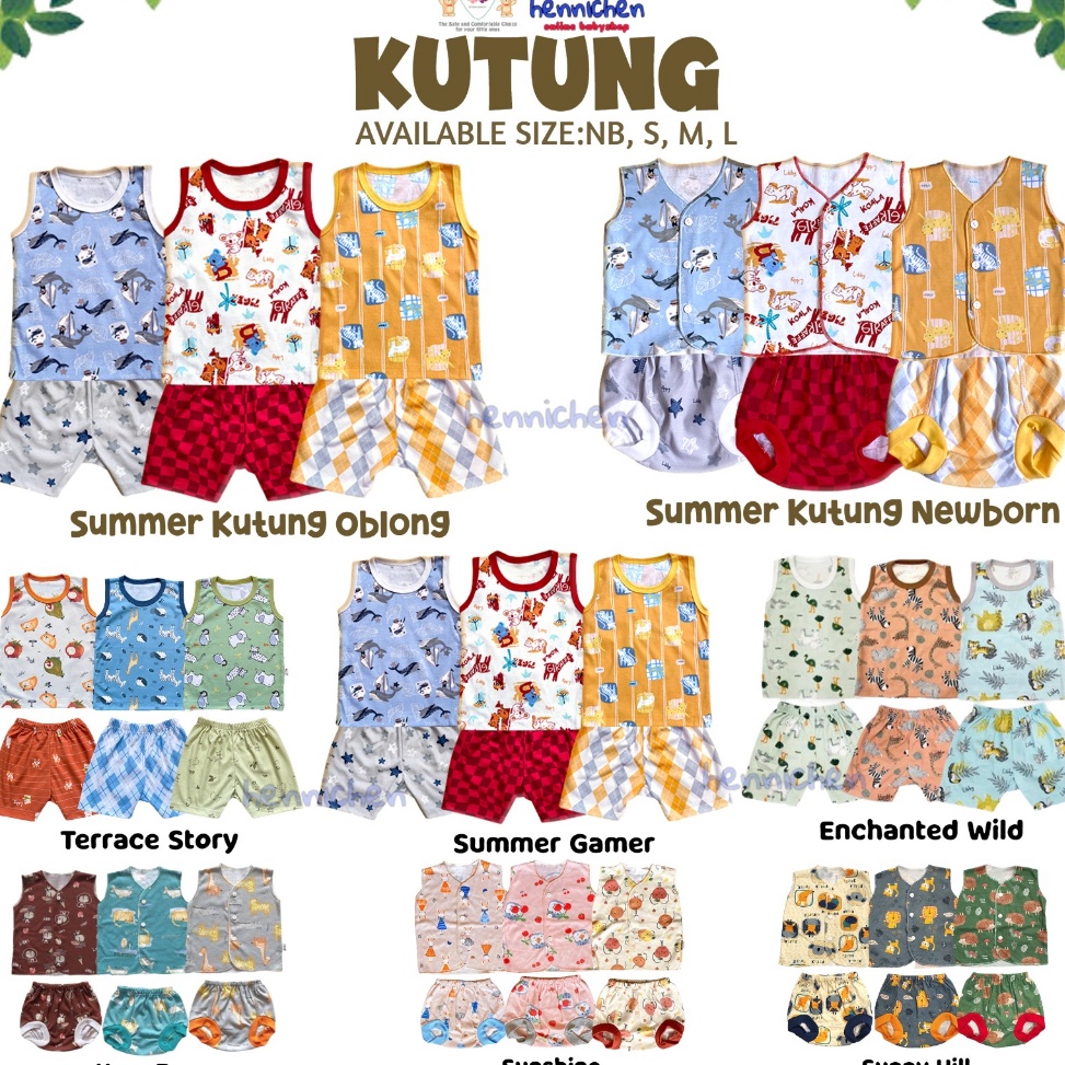 Kualitas Super✽ LIBBY BAJU TIDUR ANAK KUTUNG SUMMER GAMES / TERRACE STORY / TEA TIME/TREE HOUSE /  E