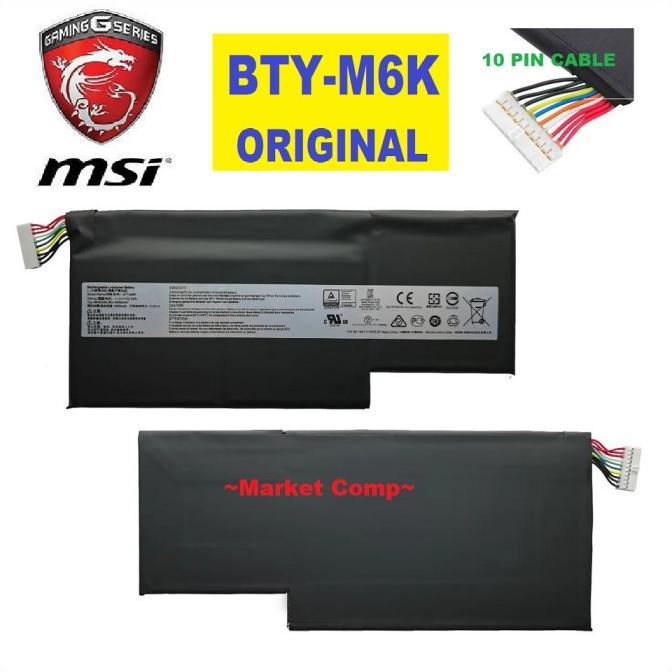 Baterai BTY-M6K MSI Stealth Pro GS63VR GS63 GS73 GS73VR Stealth Pro
