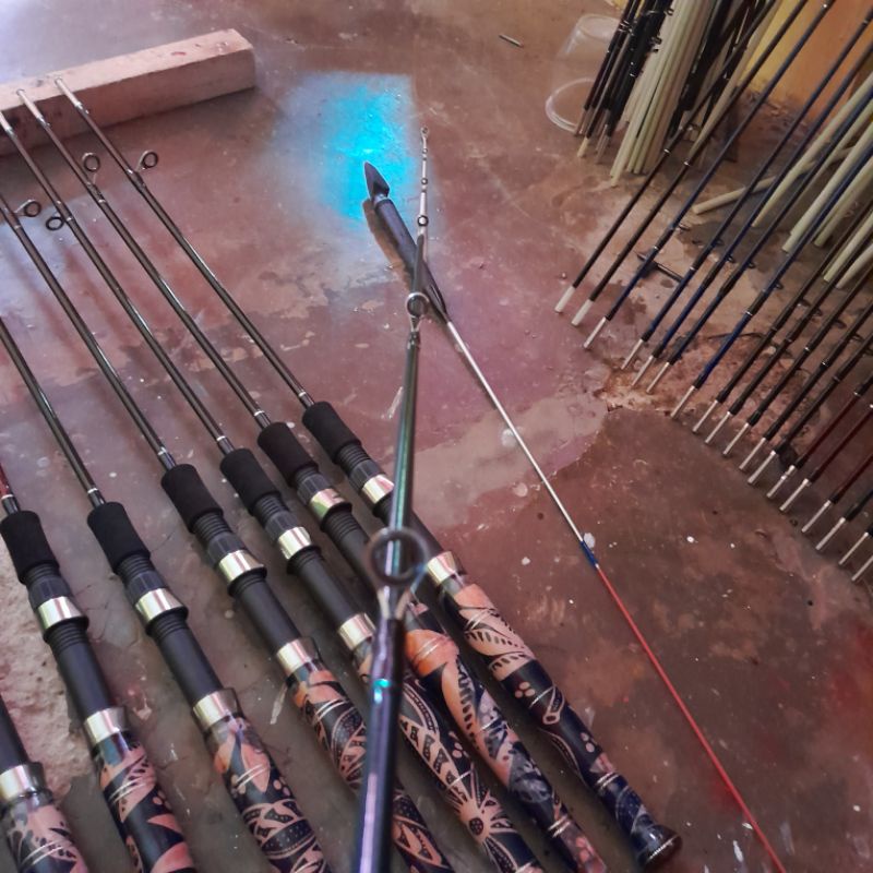 pangkal joran batik/sambungan bawah joran gagang motip batik