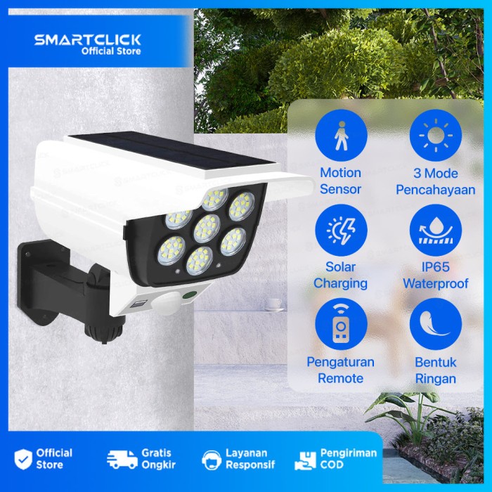 Terlaris Lampu Solar 77 Led Waterproof Solar Motion Sensor Light Outdoor