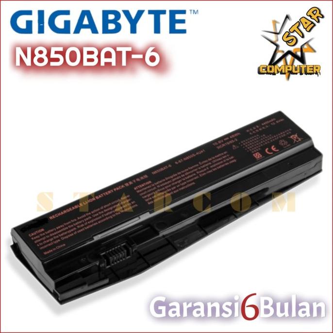 BATERAI GIGABYTE SABRE 15 CLEVO N850 N850HC N850HJ N850BAT-6