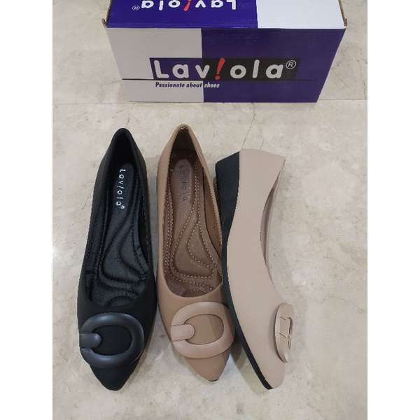 sepatu wedges 3cm Laviola model terbaru