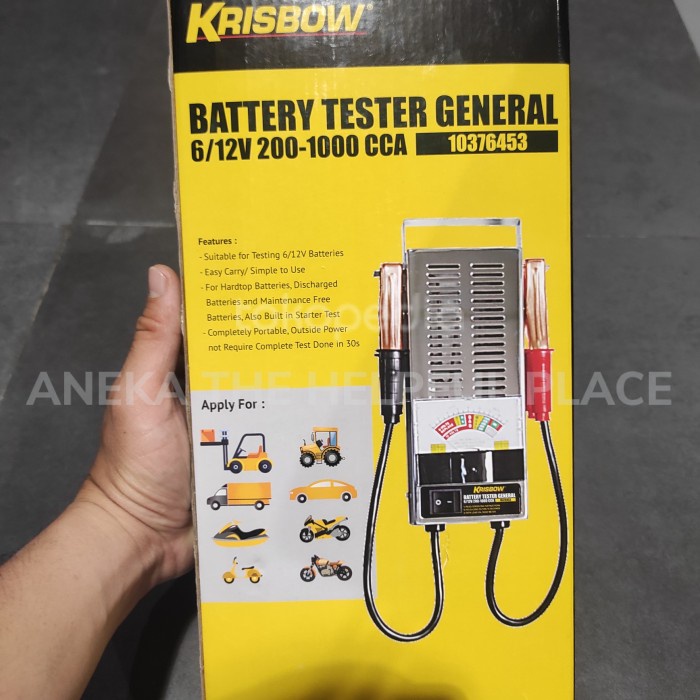 PROMO KRISBOW TESTER BATERAI / TESTER ACCU / TESTER AKI TERMURAH
